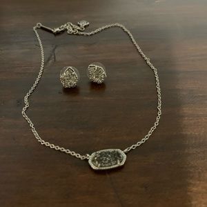 Necklace and earrings